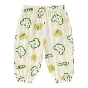 嘟嘟家宝宝夏季轻薄长裤男童休闲裤女童裤子夏物理防蚊裤儿童夏装