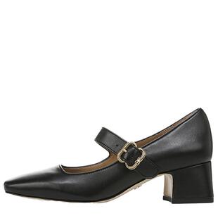 SAM EDELMAN山姆爱德曼春温柔风一字扣粗跟方头玛丽珍鞋女THEA