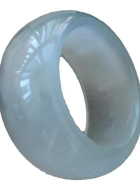 岫玉戒指男女款时尚风手饰品大