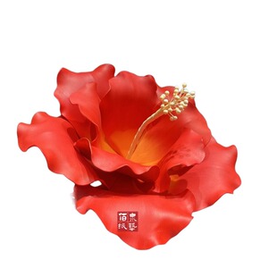 佰泉eva防水朱槿花仿真花朵可定制婚庆演出道具全国包邮
