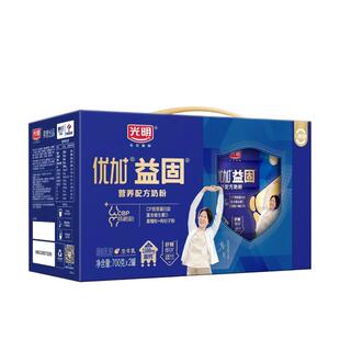 光明全脂奶粉成人青少年大学生低GI优加益固中老年老年人能量官方