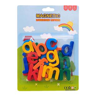 英文字母磁性贴26个大小写拼音磁吸白板儿童启蒙早教课堂教学教具