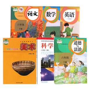 2025年适用全套小学六年级下册人教版语文冀教青岛数学沪教精通外研英语冀教教科版科学教材课本6年级下学期语文数学英语科学美术