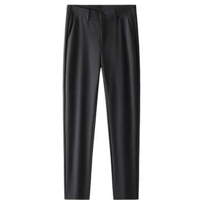 皮尔卡丹男士休闲裤高端商务裤子四季通用中高腰纯色高品质工装裤