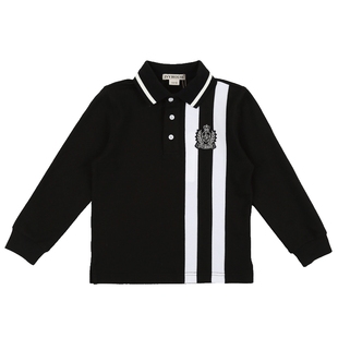 IVY HOUSE常春藤儿童装男大童POLO衫春秋 拼色长袖T恤上衣亲子装