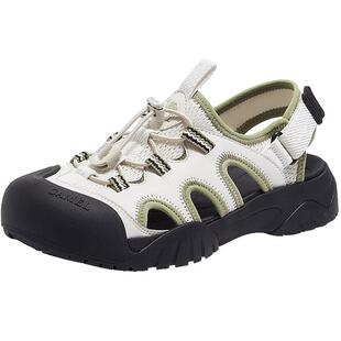 骆驼女鞋2026夏季镂空运动凉鞋女外穿防滑休闲凉鞋沙滩鞋溯溪鞋