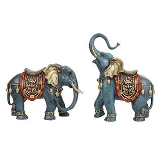 现货速发大象摆件一对客厅中式装饰品吸水招财旺宅全黄铜象乔迁