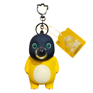 2025年新款正版吐泡泡奶龙钥匙扣捏捏乐解压挂件发泄神器生日礼物