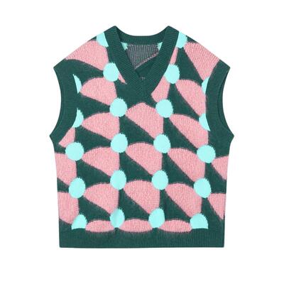 无袖V领毛针织衫JNBY/江南布衣