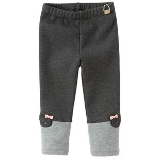 戴维贝拉儿童裤子2026冬装新款女童打底裤长裤加绒保暖厚款紧身裤