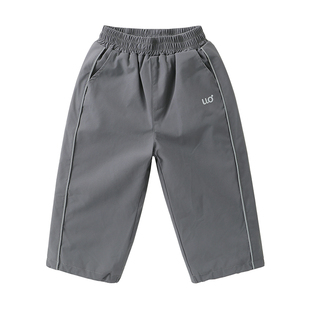 男童加绒长裤宝宝冬装摇粒绒防水裤子2025秋冬新款童装儿童保暖裤