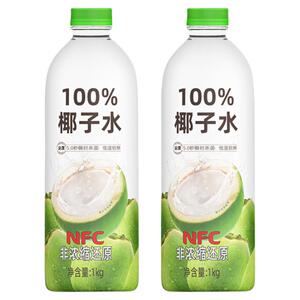 尖派1-00%椰子水1L*2大瓶