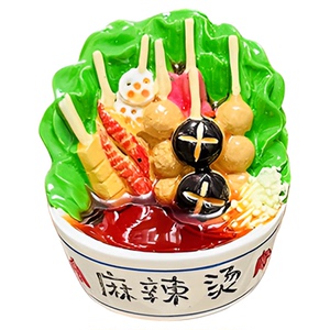 家居饰品创意3D立体麻辣烫冰箱贴