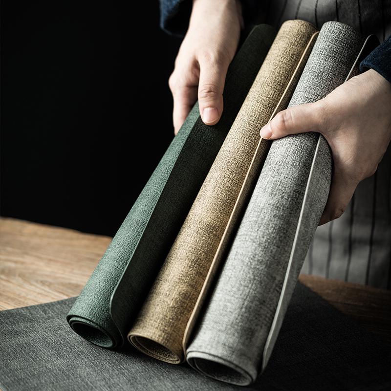 日式皮革餐垫餐桌垫隔热垫西餐垫防水碗盘垫高级感防烫餐布垫家用