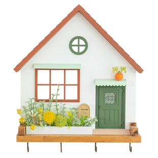 阿楹 玄关口罩钥匙挂钩墙上门洞遮丑装饰 儿童房玩偶收纳架摆件画