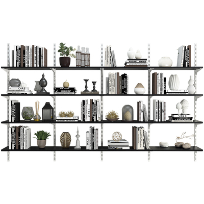 美达斯墙面装饰隔板定制书架墙