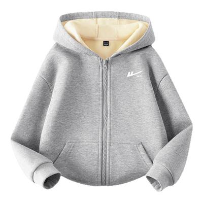 回力童装男童外套秋冬款加绒连帽