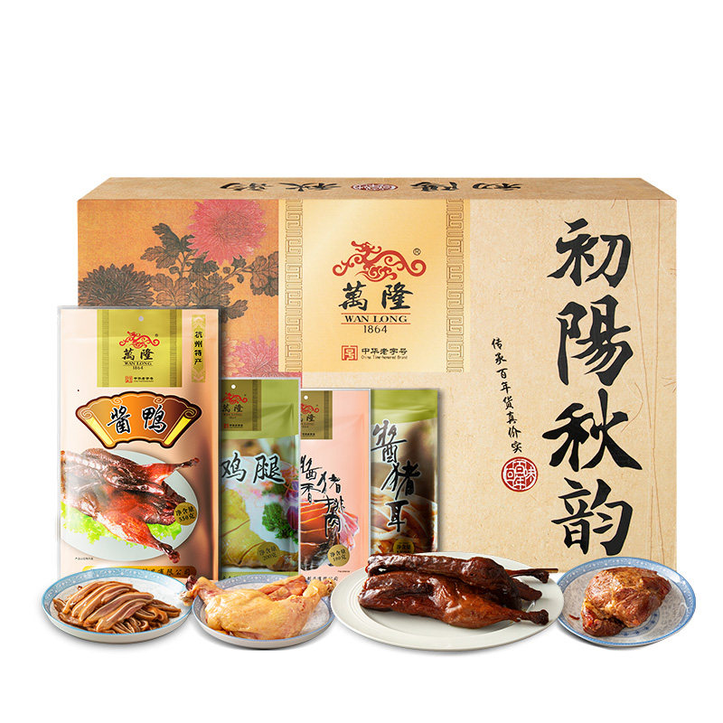 万隆初阳秋韵礼盒酱鸭猪排鸡腿