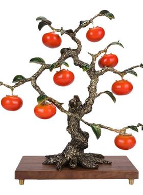 铜一家2025年新品事事顺心铜摆居家玄关客厅件婚庆礼品办公室摆件