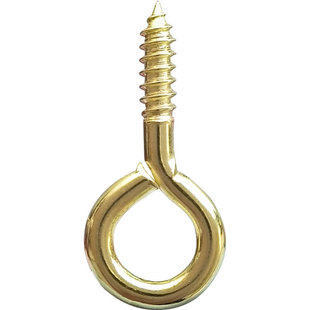 羊眼圈螺丝挂钩羊眼钩吊钩灯钩打孔顶部天花自攻螺丝钉吊环闭口