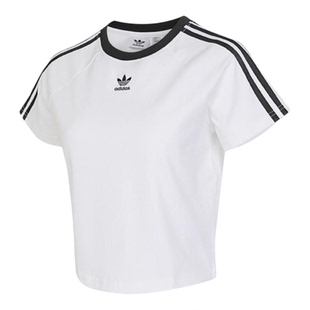adidas阿迪达斯女子春夏款纯棉运动短袖T恤KF0314/JC8703/JC8704