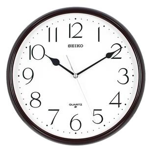 SEIKO精工挂钟11英寸简约客厅办公经典圆形时尚挂钟表QXA651/695