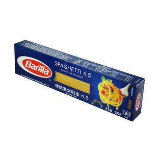 百味来Barilla#5直形面500g盒装家用意大利面意粉经典pasta进口