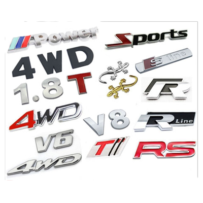 实心金属贴纸四驱改装尾标