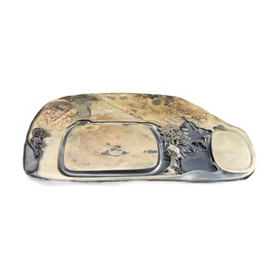 歙砚天然石材料复古风中式家用简约茶盘精品茶具茶海高级砚石茶台