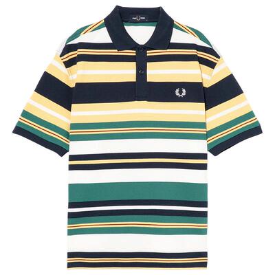 FREDPERRY条纹polo衫活力动感