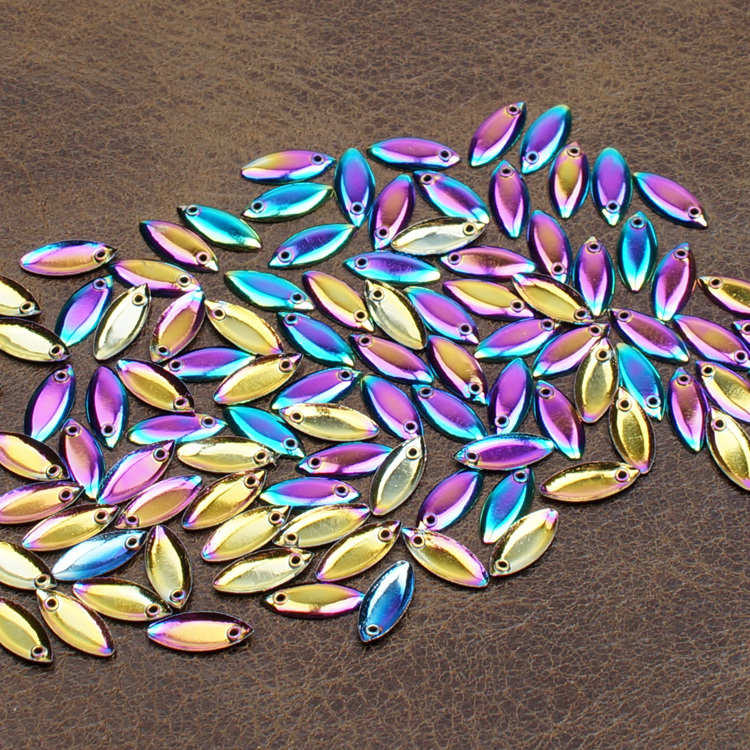 溪客路亚真空电镀炫彩龙鳞不伤线瓜子亮片微物马口白条翘嘴假饵