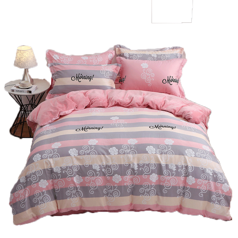 珊瑚绒被套单件ab面单面绒加厚单人牛奶绒冬季被罩法兰绒加绒冬天