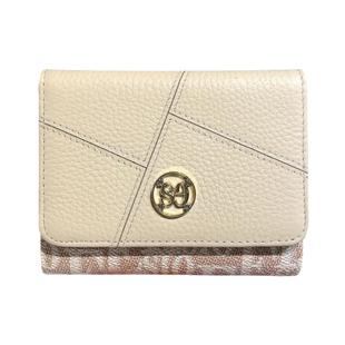 头层牛皮短款三折钱包女2025新款真皮小巧多卡位证件卡包大钞钱夹