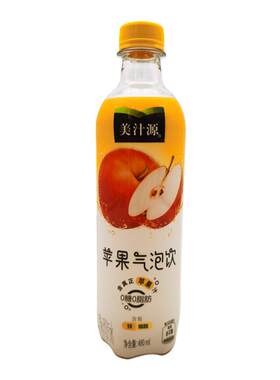 美汁源苹果味气泡水480ml*12瓶装