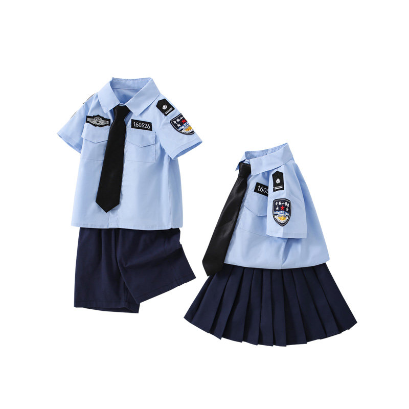 DO.CAT男童女童套装警官警长衣服
