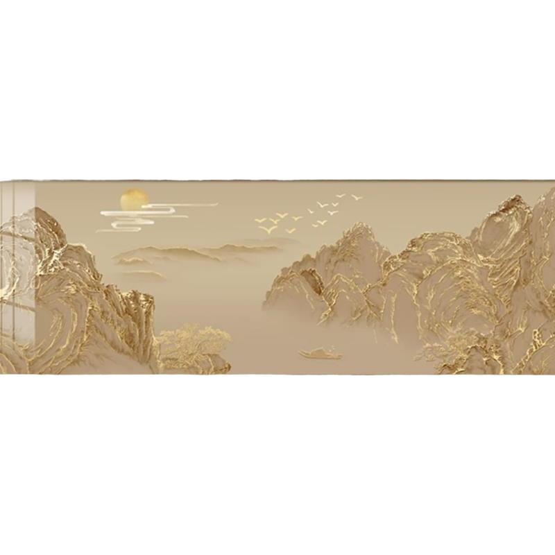 2025新款新中式背后有靠山挂画沙