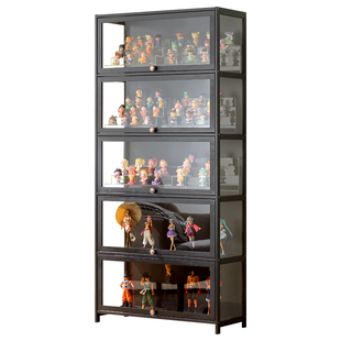 手办收纳盒透明防尘陈列柜积木盲盒玩具高达模型亚克力展示柜带门