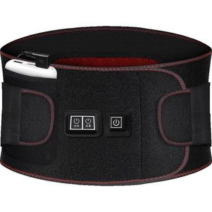 电加热护腰带腰部酸痛振动按摩器发热神器大姨妈热敷腹部保暖艾草