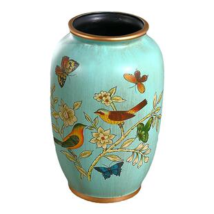 美式复古陶瓷花瓶摆件家用客厅插花摆设家居装饰欧式工艺品花器