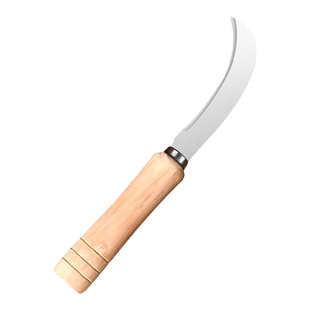 切菠萝不锈钢小弯刀水果削皮刀割韭菜香蕉小镰刀淀粉肠开花专用刀