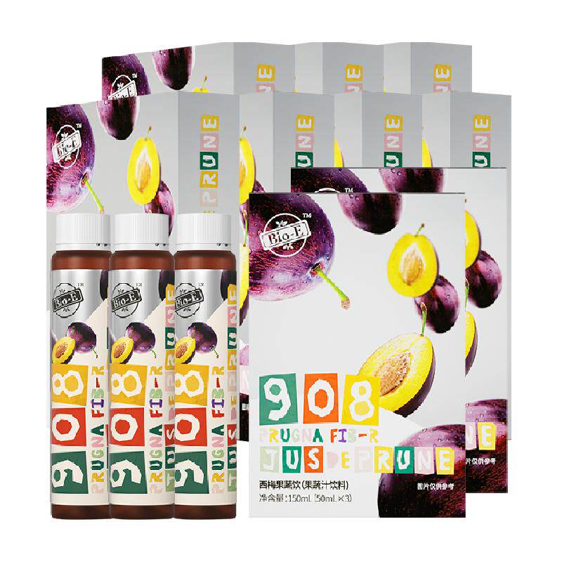 Bio-E西梅酵素汁150ml*9盒9天助力轻盈8重营养成分便携顺畅