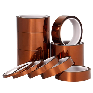 明慎金手指胶带聚酰亚胺PI耐高温胶带3D热转印波峰焊电池手机维修固定屏幕茶色高温胶带马达电机线圈绝缘胶带