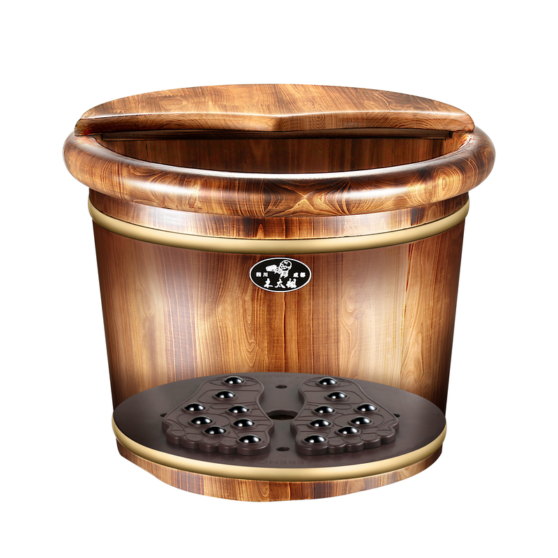 实木泡脚桶家用洗脚桶过小腿按摩养生足浴桶木桶加厚洗脚盆泡脚盆