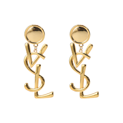 金芽欧美女字母耳环2件9折