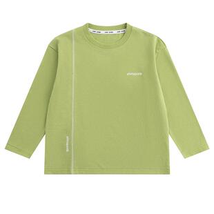 小象汉姆童装男童长袖T恤纯棉儿童上衣2026春装新款中大童打底衫