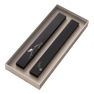 创意黄铜镇纸书法专用国画压纸镇尺礼盒包装文房四宝专用镶嵌黄铜实木定制刻字商务礼品送学生中式新年礼物