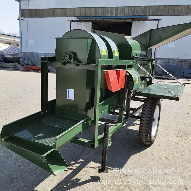 出口芝麻脱粒机新款藜麦脱粒机拖拉机PTO版黄豆脱粒机农用打谷机
