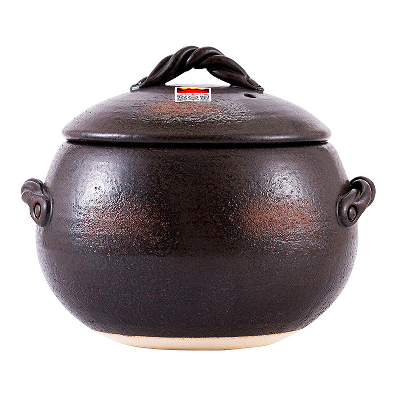 日本原装进口万古烧砂锅煲汤家用燃气老式土锅炖锅陶瓷煲小号沙锅