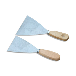 油灰刀油漆灰刀木柄铁铲刀铁板刮刀抹刀腻子刀工具铲墙粉墙小铲刀