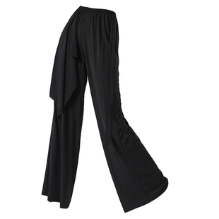 共妍古典现代舞蹈艺考演出形体训练功服装宽松飘带阔腿女王长裤子